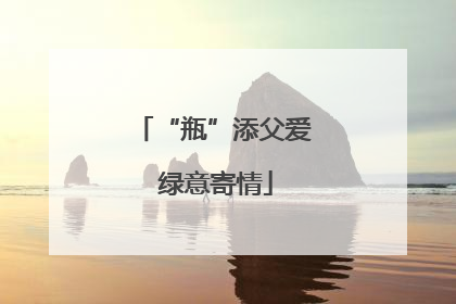 “瓶”添父爱 绿意寄情