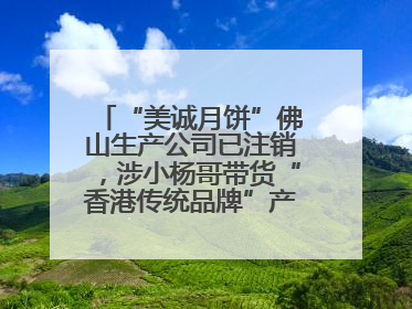 “美诚月饼”佛山生产公司已注销，涉小杨哥带货“香港传统品牌”产地争议事件
