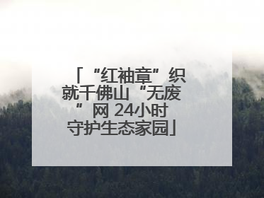 “红袖章”织就千佛山“无废”网 24小时守护生态家园