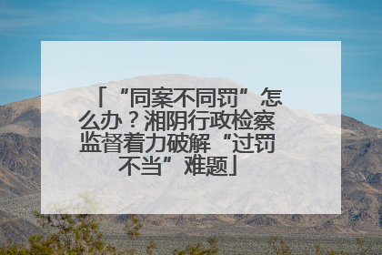“同案不同罚”怎么办？湘阴行政检察监督着力破解“过罚不当”难题