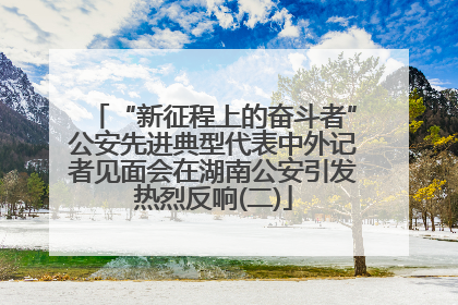 “新征程上的奋斗者”公安先进典型代表中外记者见面会在湖南公安引发热烈反响(二)