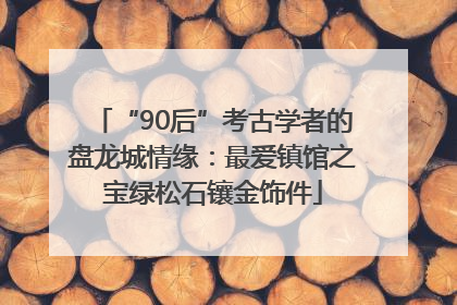 “90后”考古学者的盘龙城情缘：最爱镇馆之宝绿松石镶金饰件