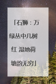 石狮：万绿丛中几树红 湿地荷塘韵无穷