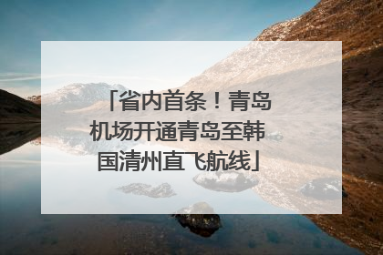 省内首条！青岛机场开通青岛至韩国清州直飞航线