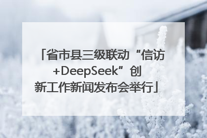 省市县三级联动“信访+DeepSeek”创新工作新闻发布会举行