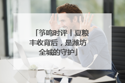 筝鸣时评丨夏粮丰收背后，是潍坊全城的守护