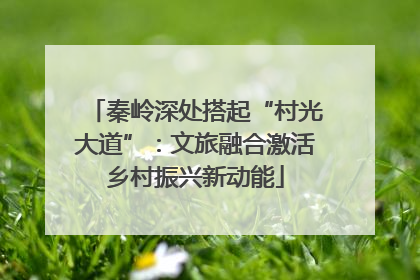 秦岭深处搭起“村光大道”：文旅融合激活乡村振兴新动能
