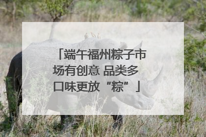 端午福州粽子市场有创意 品类多口味更放“粽”