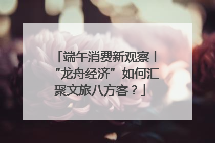 端午消费新观察丨“龙舟经济”如何汇聚文旅八方客？