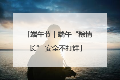 端午节｜端午“粽情长” 安全不打烊