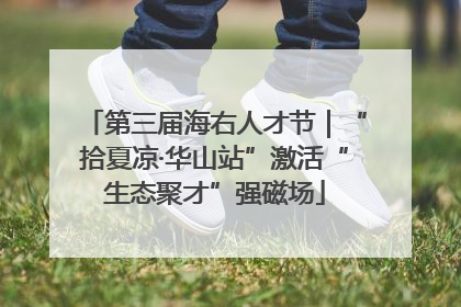 第三届海右人才节｜“拾夏凉·华山站”激活“生态聚才”强磁场