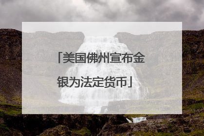 美国佛州宣布金银为法定货币