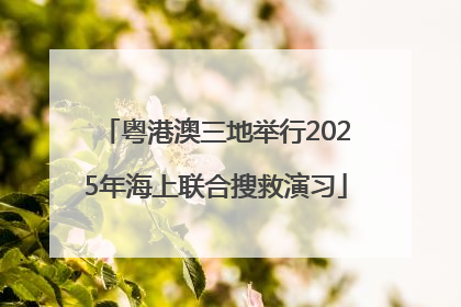 粤港澳三地举行2025年海上联合搜救演习