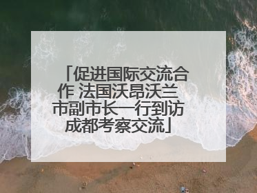 促进国际交流合作 法国沃昂沃兰市副市长一行到访成都考察交流
