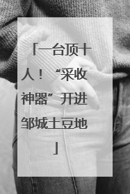 一台顶十人！“采收神器”开进邹城土豆地