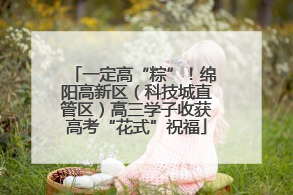 一定高“粽”！绵阳高新区（科技城直管区）高三学子收获高考“花式”祝福