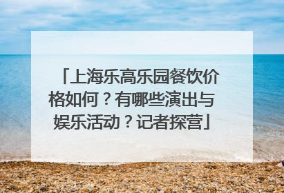 上海乐高乐园餐饮价格如何？有哪些演出与娱乐活动？记者探营