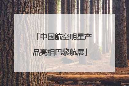 中国航空明星产品亮相巴黎航展