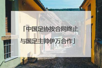 中国足协按合同终止与国足主帅伊万合作