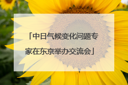 中日气候变化问题专家在东京举办交流会