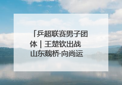 乒超联赛男子团体｜王楚钦出战 山东魏桥·向尚运动胜四川丰谷