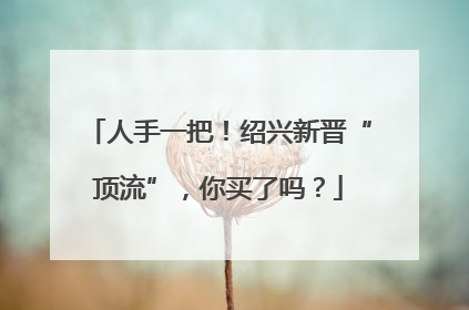 人手一把！绍兴新晋“顶流”，你买了吗？