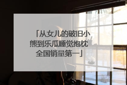 从女儿的破旧小熊到乐瓜睡觉抱枕全国销量第一