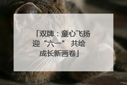 双牌：童心飞扬迎“六一” 共绘成长新画卷