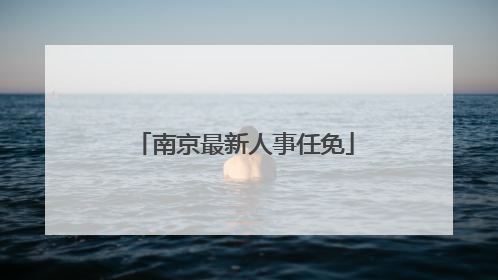 南京最新人事任免