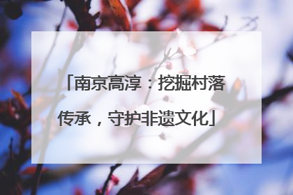 南京高淳：挖掘村落传承，守护非遗文化