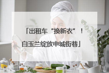 出租车“换新衣”！白玉兰绽放申城街巷