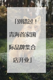 别错过！青海首家国际品牌集合店开业