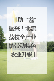 助“荔”振兴！北流荔枝全产业链带动特色农业升级