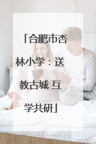 合肥市杏林小学：送教古城 互学共研