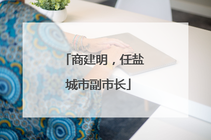 商建明，任盐城市副市长