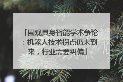 围观具身智能学术争论：机器人技术拐点仍未到来，行业需要纠偏