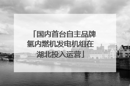 国内首台自主品牌氢内燃机发电机组在湖北投入运营