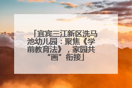 宜宾三江新区洗马池幼儿园：聚焦《学前教育法》，家园共“画”衔接
