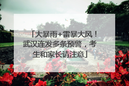 大暴雨+雷暴大风！武汉连发多条预警，考生和家长请注意