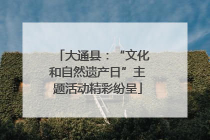 大通县：“文化和自然遗产日”主题活动精彩纷呈
