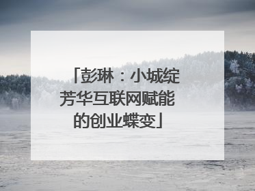 彭琳：小城绽芳华互联网赋能的创业蝶变