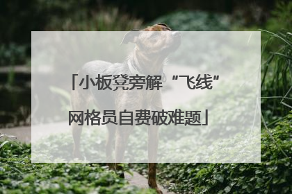 小板凳旁解“飞线” 网格员自费破难题
