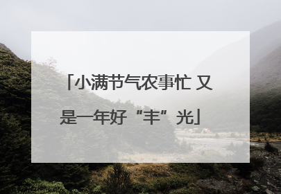 小满节气农事忙 又是一年好“丰”光