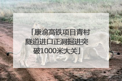 康渝高铁项目青村隧道进口正洞掘进突破1000米大关