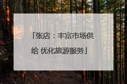张店：丰富市场供给 优化旅游服务