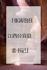 张涛出任江西分宜县委书记