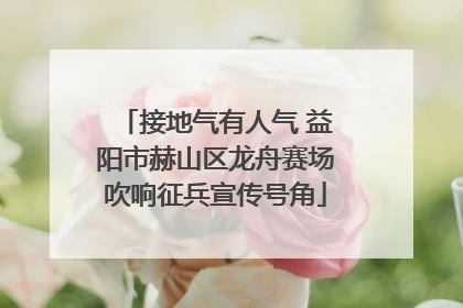 接地气有人气 益阳市赫山区龙舟赛场吹响征兵宣传号角