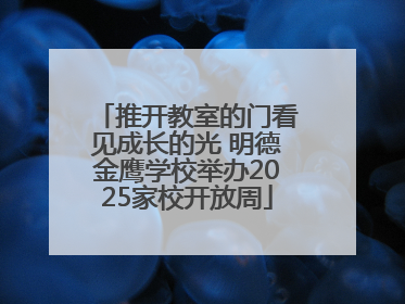 推开教室的门看见成长的光 明德金鹰学校举办2025家校开放周
