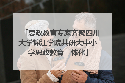 思政教育专家齐聚四川大学锦江学院共研大中小学思政教育一体化