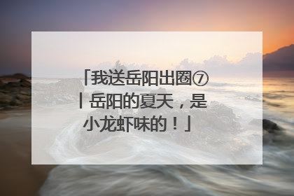我送岳阳出圈⑦丨岳阳的夏天，是小龙虾味的！